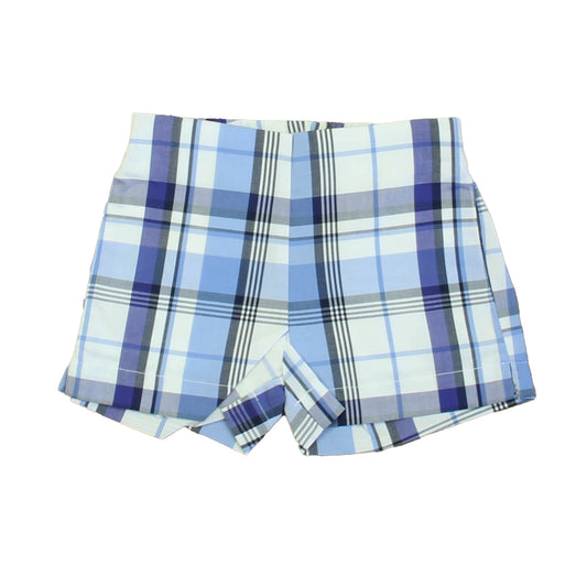 Classic Prep Girls Blue Plaid Shorts Size: 2-5T Blue Plaid