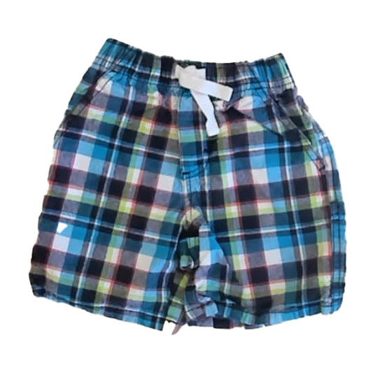 Gymboree Boys Blue Plaid Shorts Size: 18-24 Months Blue Plaid