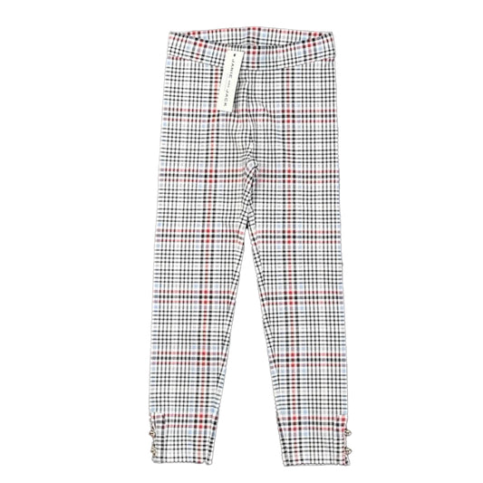 Janie and Jack Girls Blue Plaid Leggings Size: 5T Blue Plaid