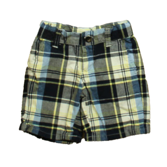 Janie and Jack Boys Blue Plaid Shorts Size: 2T