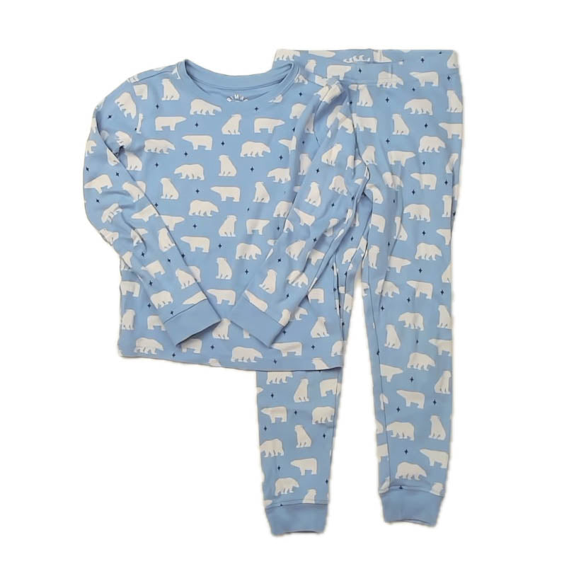 Primary.com Unisex Blue Polar Bears 2-piece Pajamas Size: 5T Blue Polar Bears