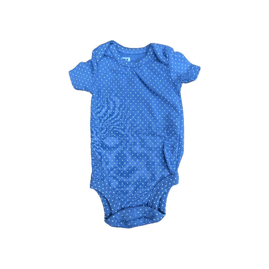 Carters Girls Blue | polka dot Onesie Size: Newborn Blue | polka dot