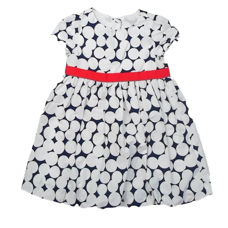 Gymboree Girls Blue Polka Dots Dress Size: 3T Blue Polka Dots
