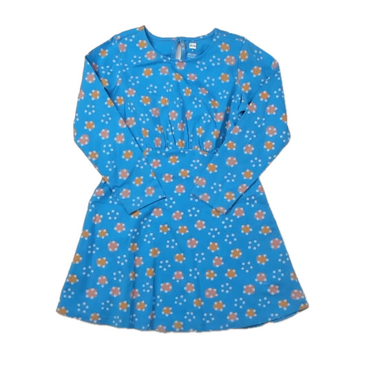 Tea Collection Girls Blue Polka Dots Dress Size: 5T Blue Polka Dots