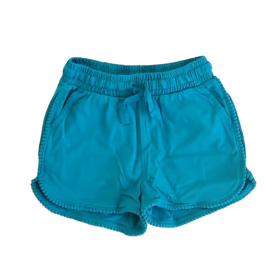 Tea Collection Girls Blue Pom Pom Shorts Size: 3T Blue Pom Pom