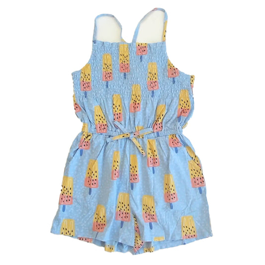 Tea Collection Girls Blue Popsicle Romper Size: 12 Years Blue Popsicle