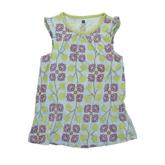 Tea Girls Blue | Purple | Green Long Sleeve T-Shirt Size: 5T