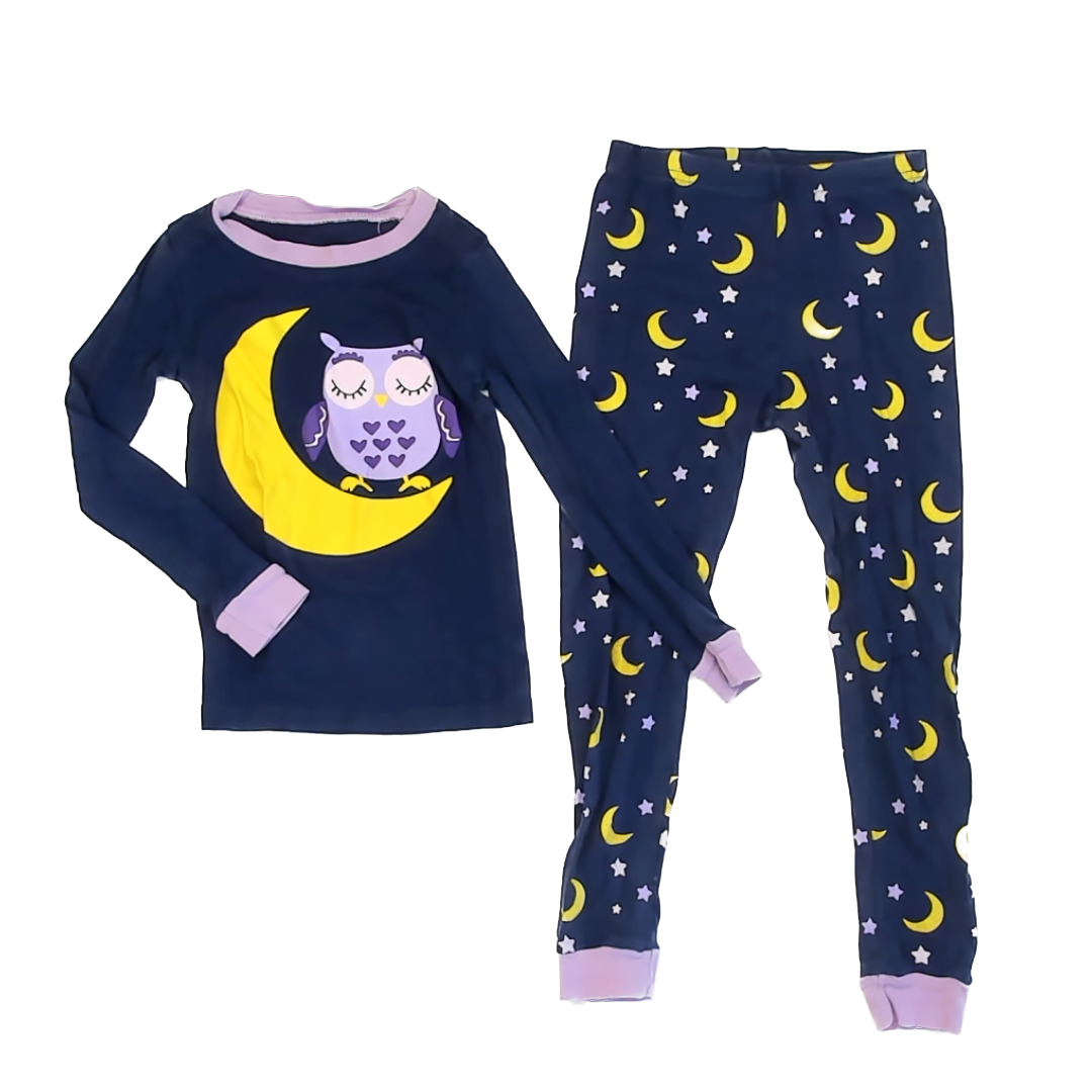 Family Feeling Girls Blue | Purple | Stars 2-piece Pajamas Size: 6 Years Blue | Purple | Stars