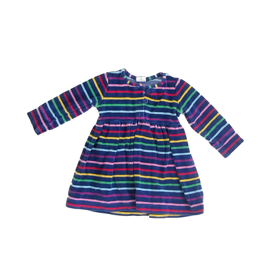 Hanna Andersson Girls Blue Rainbow Dress Size: 2T Blue Rainbow