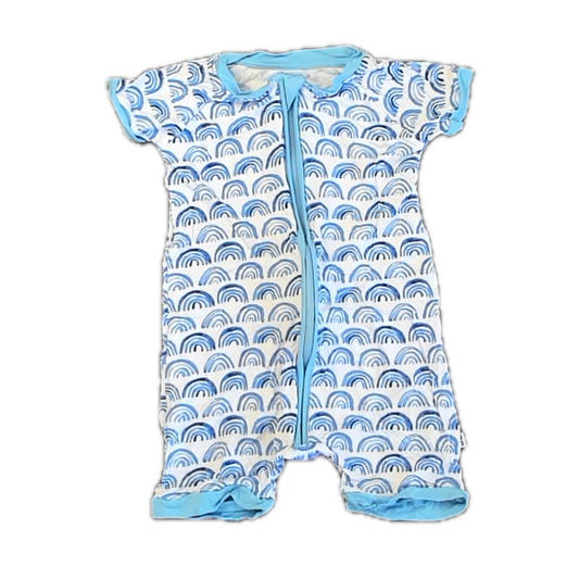 Little Sleepies Boys Blue Rainbows Pajamas Size: 18-24 Months Blue Rainbows