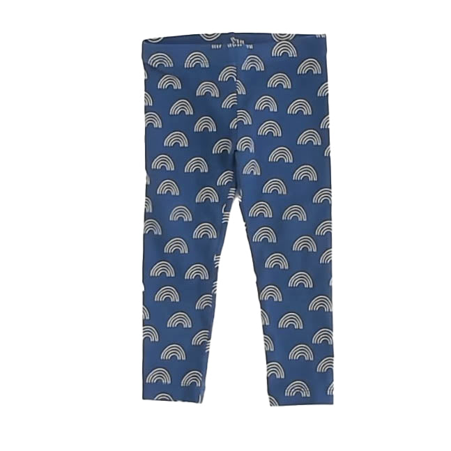 Tea Collection Girls Blue Rainbows Leggings Size: 2T Blue Rainbows