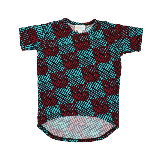 LuLaRoe Girls Blue | Red | Black T-Shirt Size: 2T Blue | Red | Black