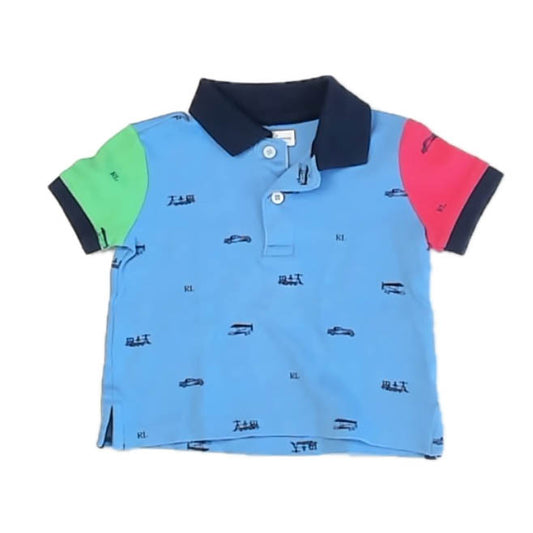 Ralph Lauren Boys Blue | Red | Green Polo Shirt Size: 9 Months Blue | Red | Green