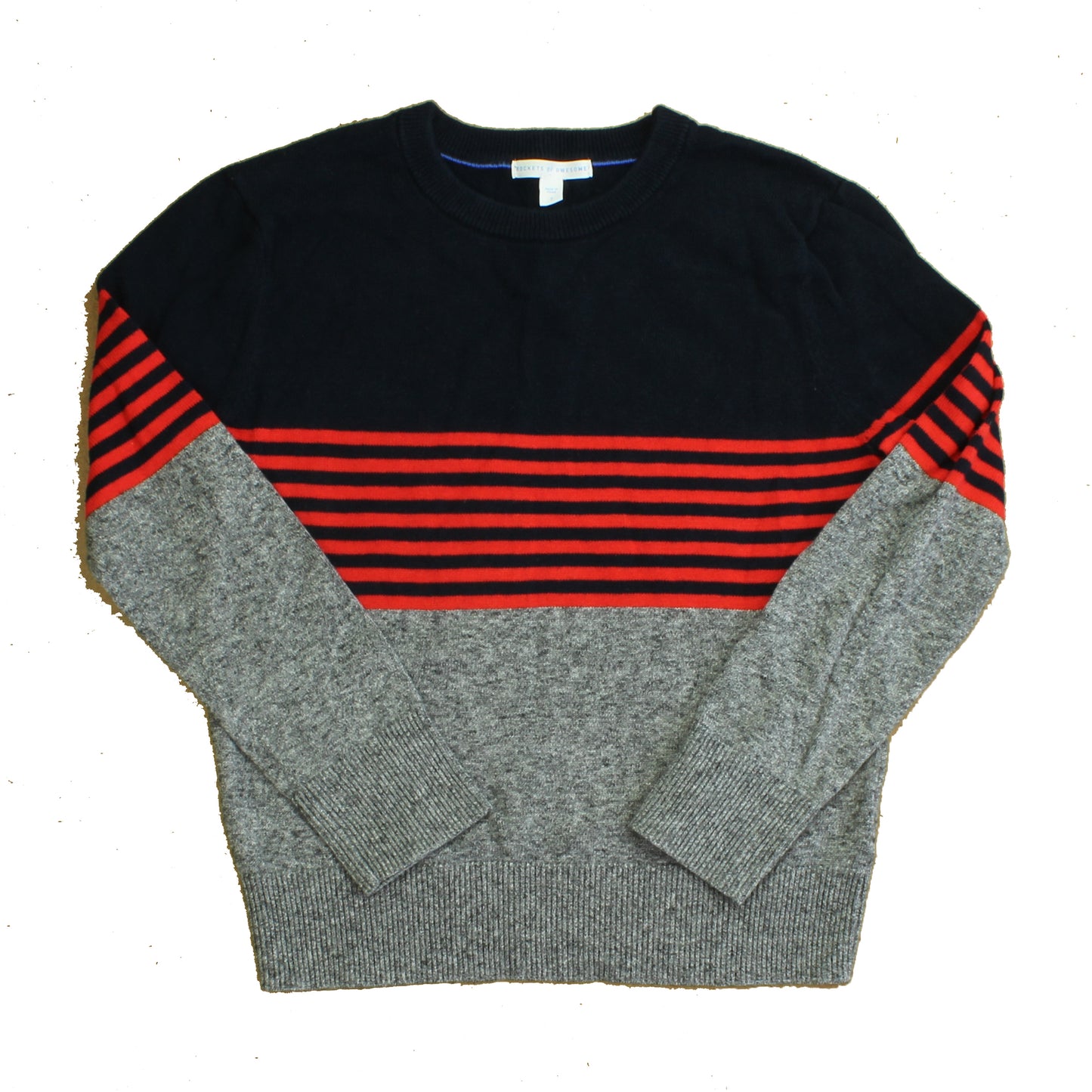 Rockets Of Awesome Boys Blue | Red | Grey Sweater Size: 4T Blue | Red | Grey