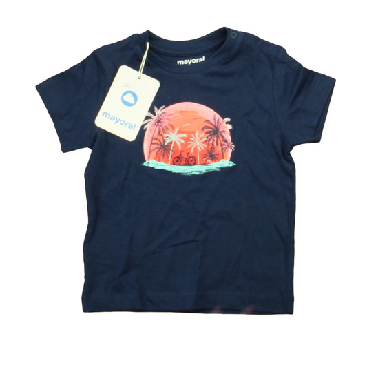 Mayoral Boys Blue | Red Hawaii T-Shirt Size: 12 Months