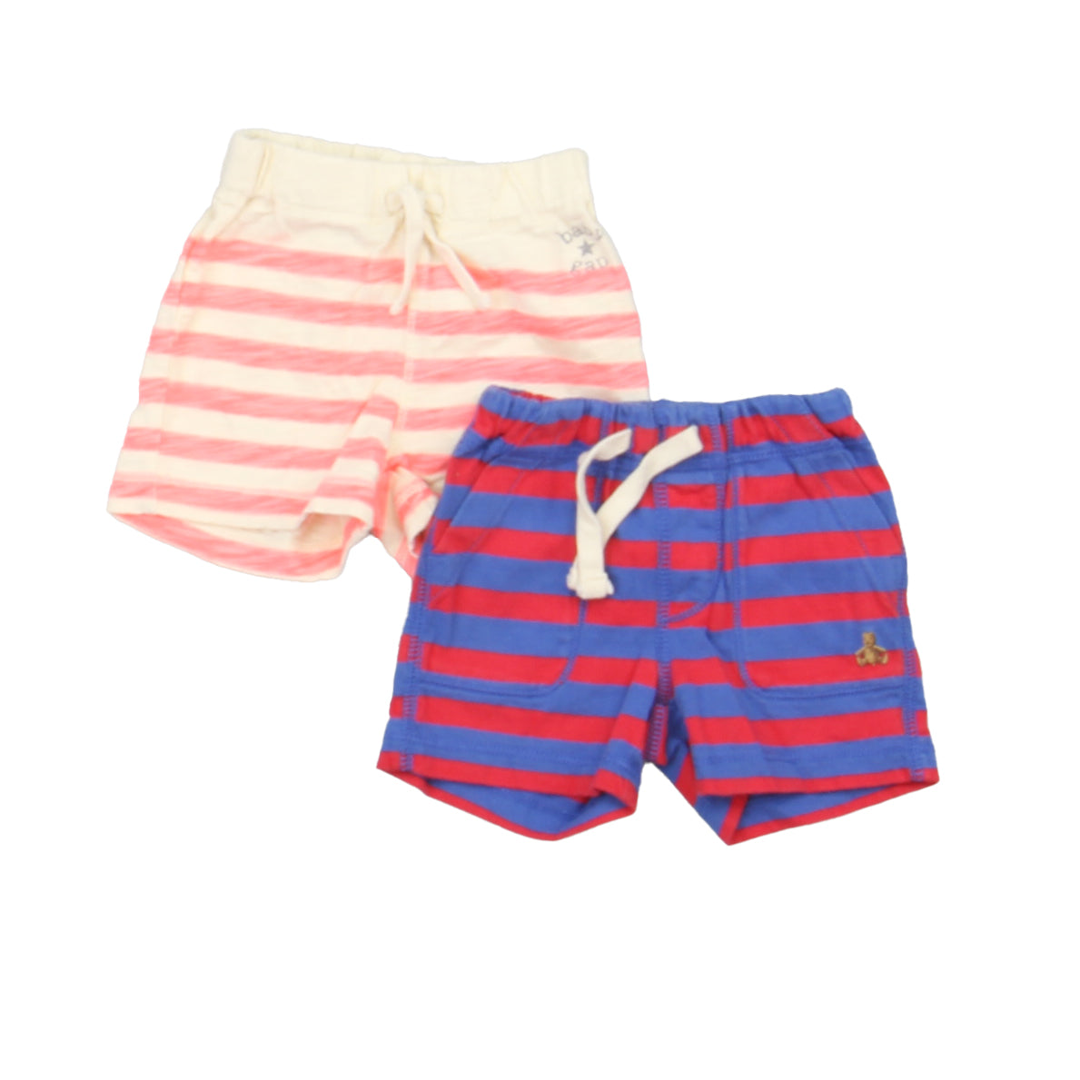 Gap Boys Blue | Red | Ivory Shorts Size: 0-3 Months Blue | Red | Ivory