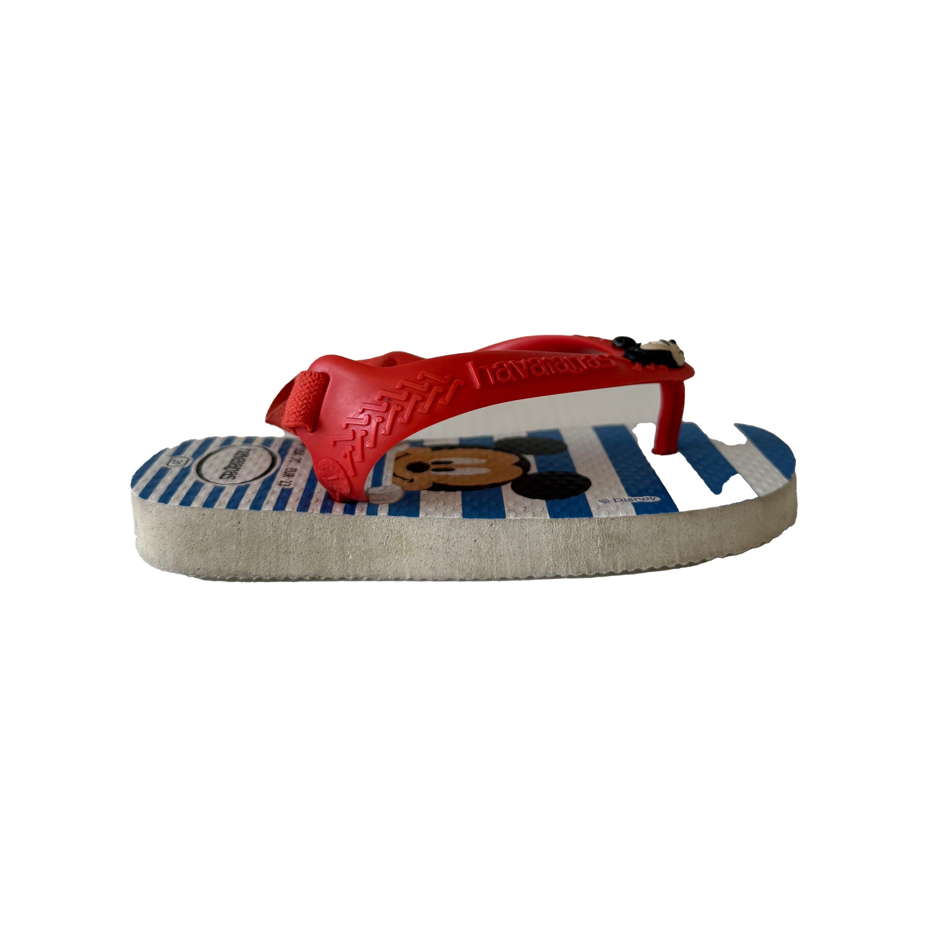 Havaianas Boys Blue | Red Mickey Flip Flops Size: 7 Toddler Blue | Red Mickey