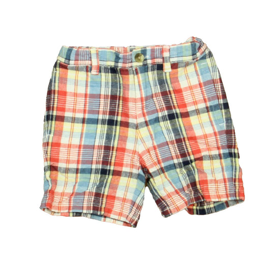 Janie and Jack Boys Blue | Red Plaid Shorts Size: 3T