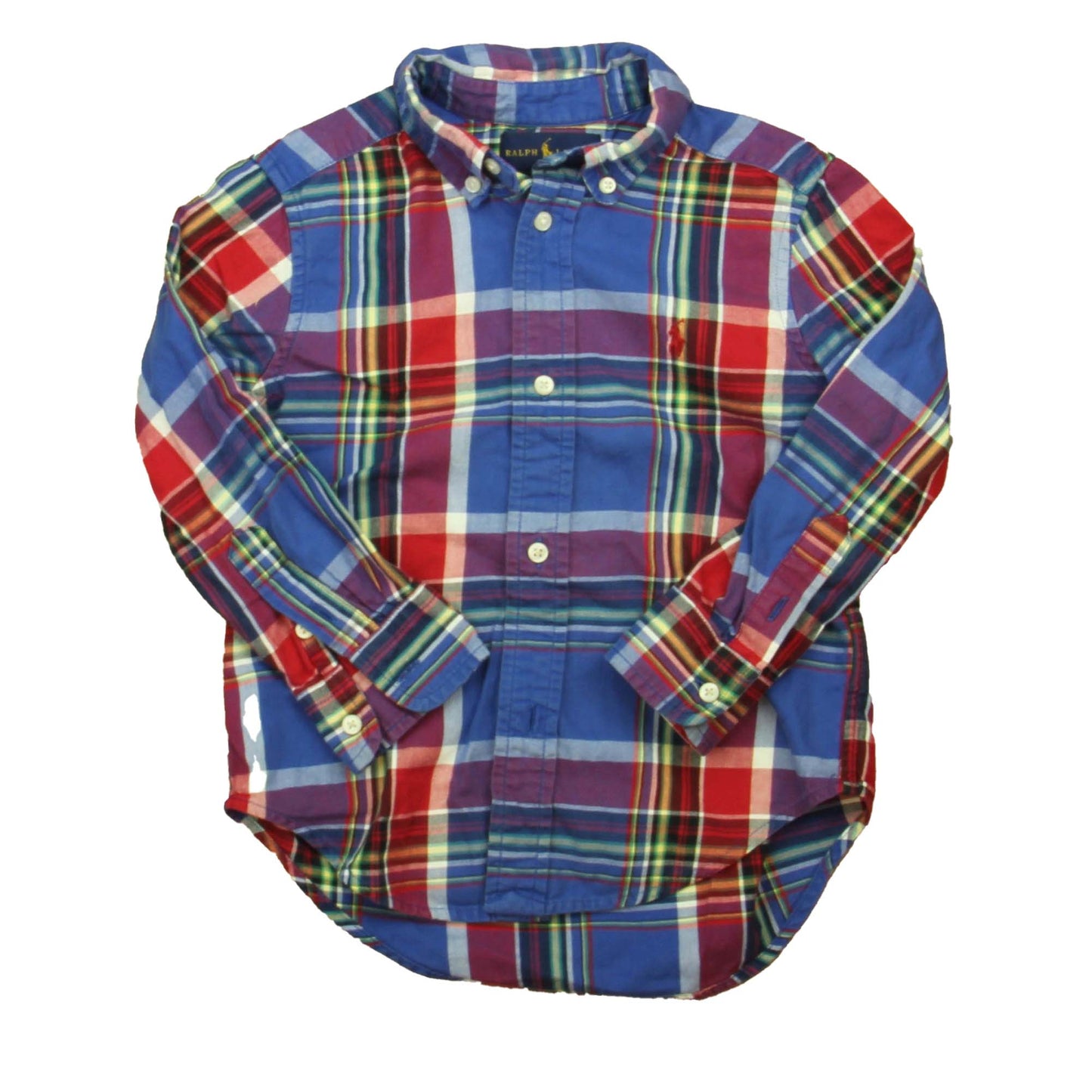 Ralph Lauren Boys Blue | Red Plaid Button Down Long Sleeve Size: 3T