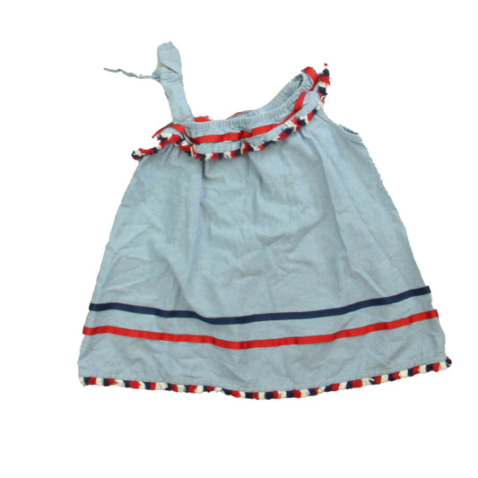 Bonnie Jean Girls Blue | Red | White Dress Size: 2T