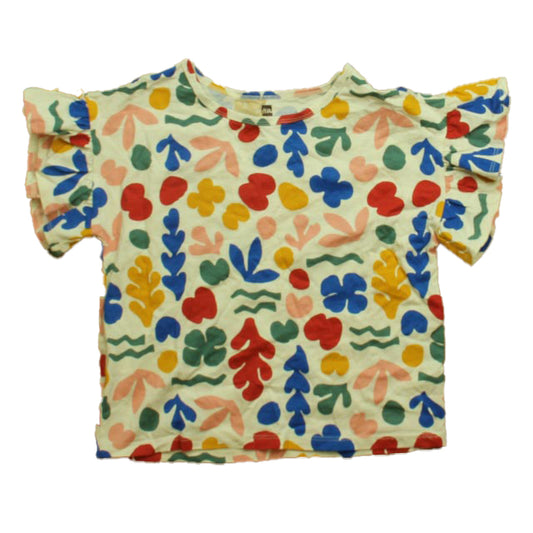 Tea Girls Blue | Red | Yellow Blouse Size: 14 Years