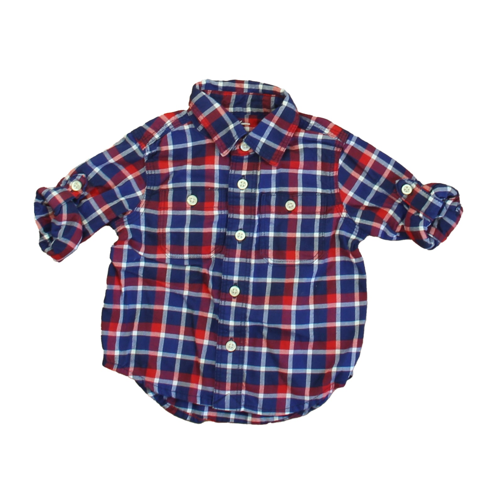 Ralph Lauren Boys Blue | Red Button Down Long Sleeve Size: 6 Months Blue | Red