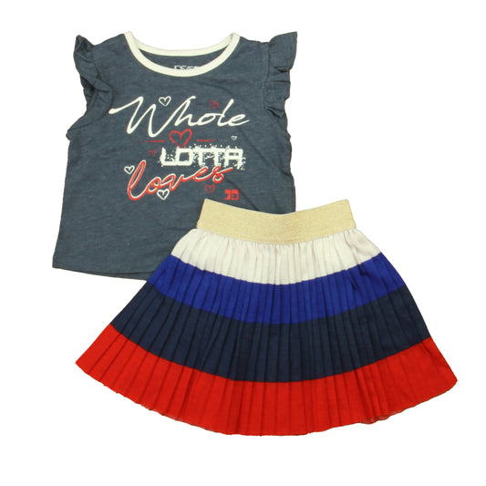 Joe's Girls Blue | Red Apparel Sets Size: 2T Blue | Red