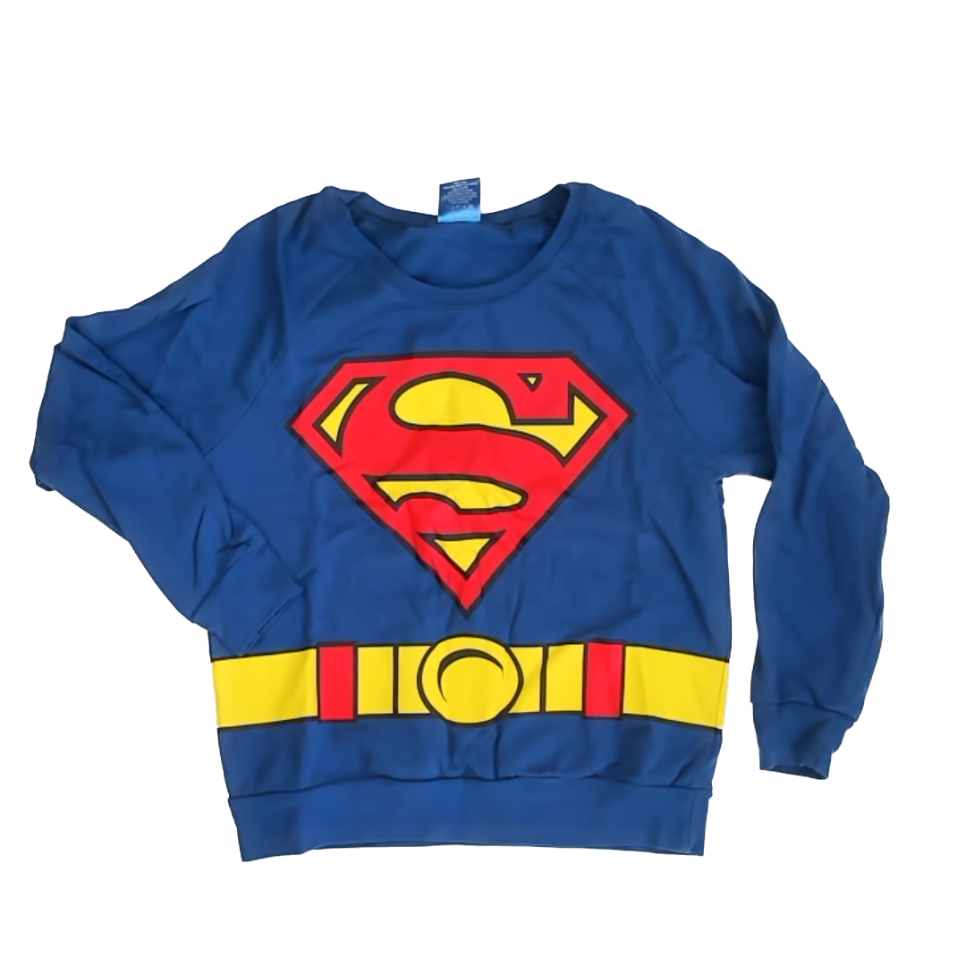 Superman Boys Blue | Red Sweatshirt Size: L (16) Blue | Red
