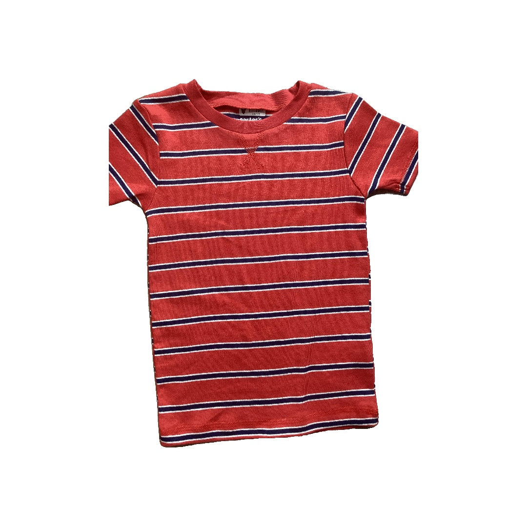 Boys Blue | red Button Down Short Sleeve Size: 4T Blue | red