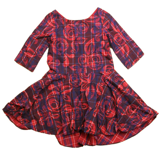 Tea Girls Blue | Red Dress Size: 4T