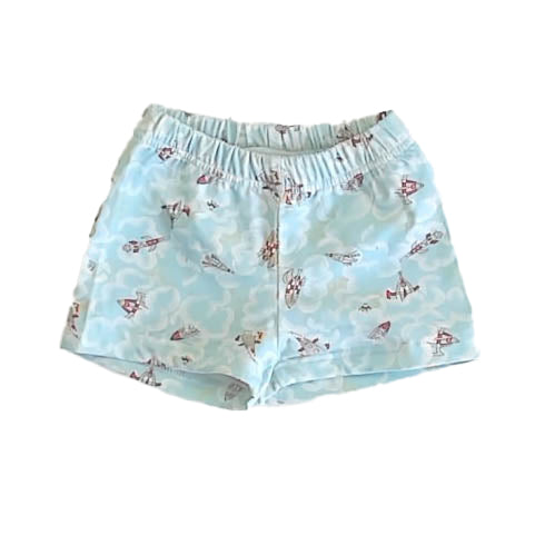 Olivier London Boys Blue Rockets Trunks Size: 6-12 Months Blue Rockets