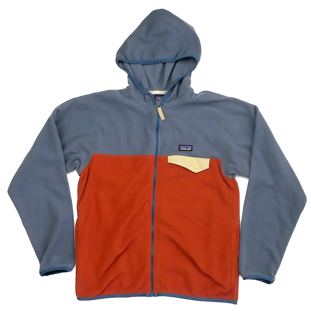 Patagonia Boys Blue | Rust Fleece Size: 14 Years Blue | Rust