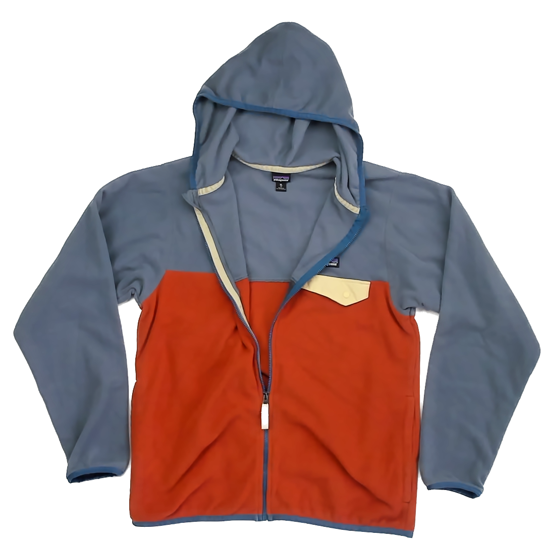 Patagonia Boys Blue | Rust Fleece Size: 14 Years Blue | Rust