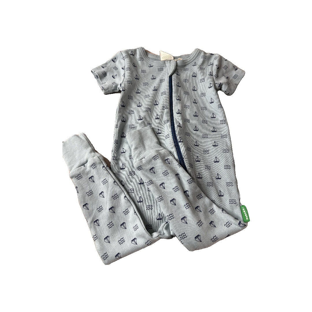 Parade Boys Blue | sail boats Romper Size: 2T Blue | sail boats