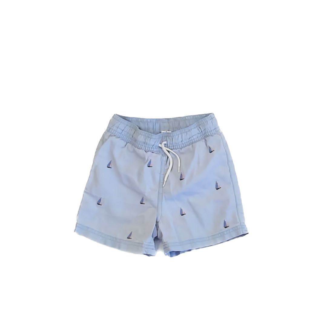 Janie and Jack Boys Blue | Sailboats Trunks Size: 4T Blue | Sailboats