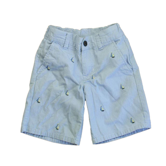 Janie and Jack Girls Blue Sailboats Shorts Size: 4T Blue Sailboats