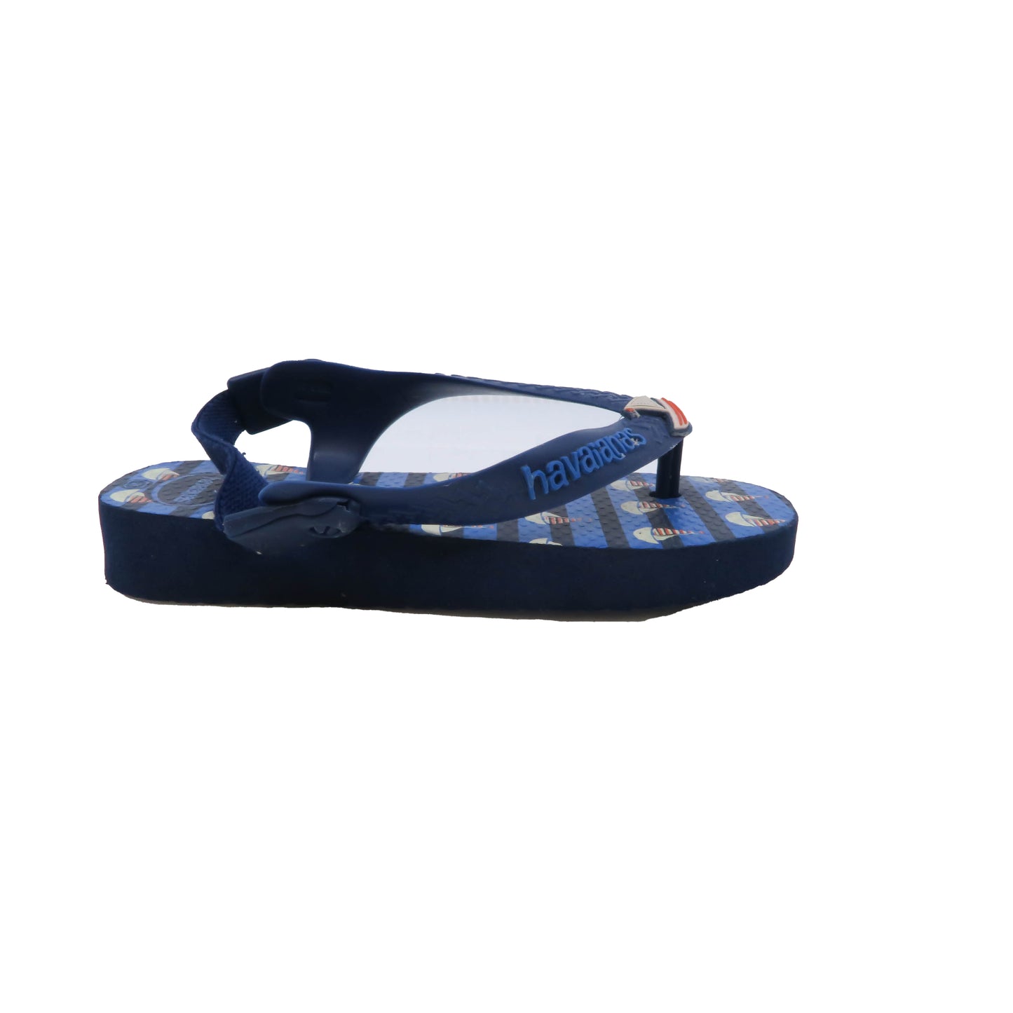 Havaianas Boys Blue | Sailboats Flip Flops Size: 5.5 Toddler Blue | Sailboats