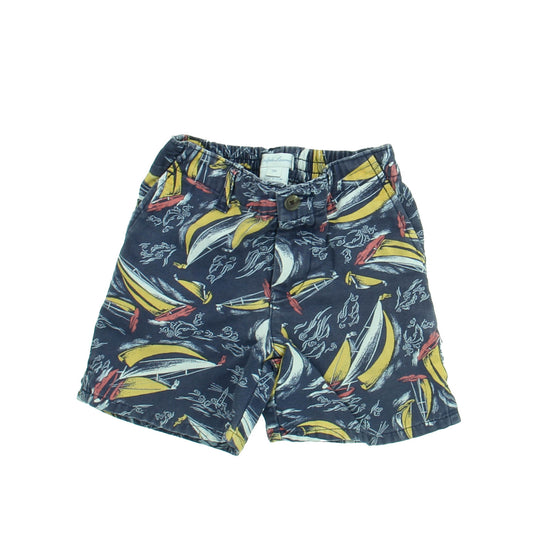 Ralph Lauren Boys Blue Sailboats Shorts Size: 18 Months Blue Sailboats