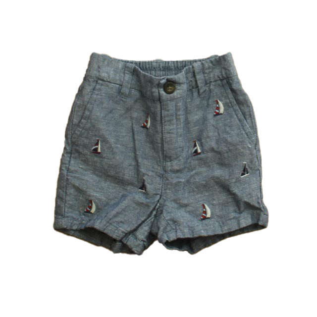 Janie and Jack Boys Blue Sailboats Shorts Size: 6-12 Months Blue Sailboats