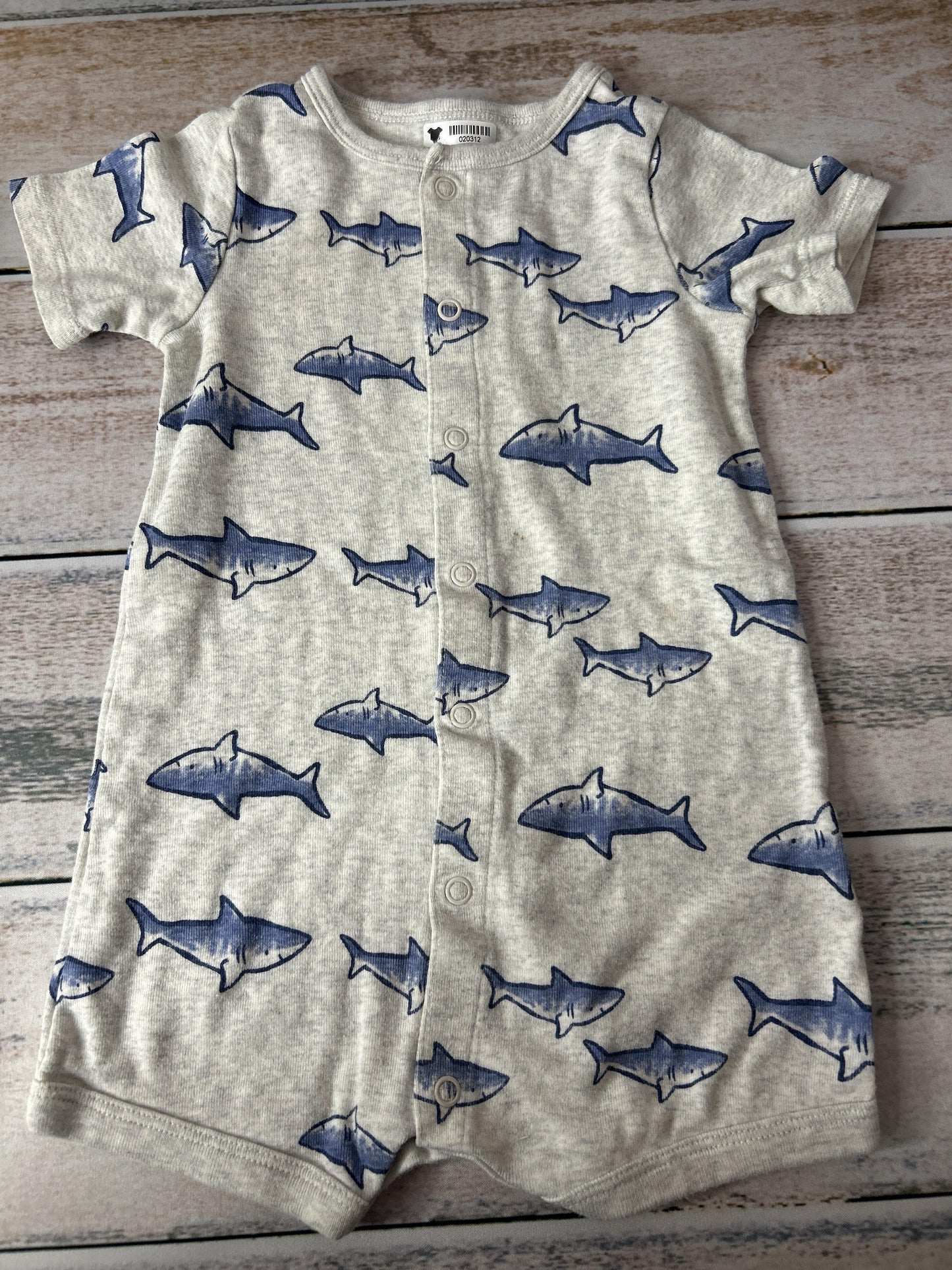 Unisex Blue | Sea Animals Romper Size: 12-18 months Blue | Sea Animals