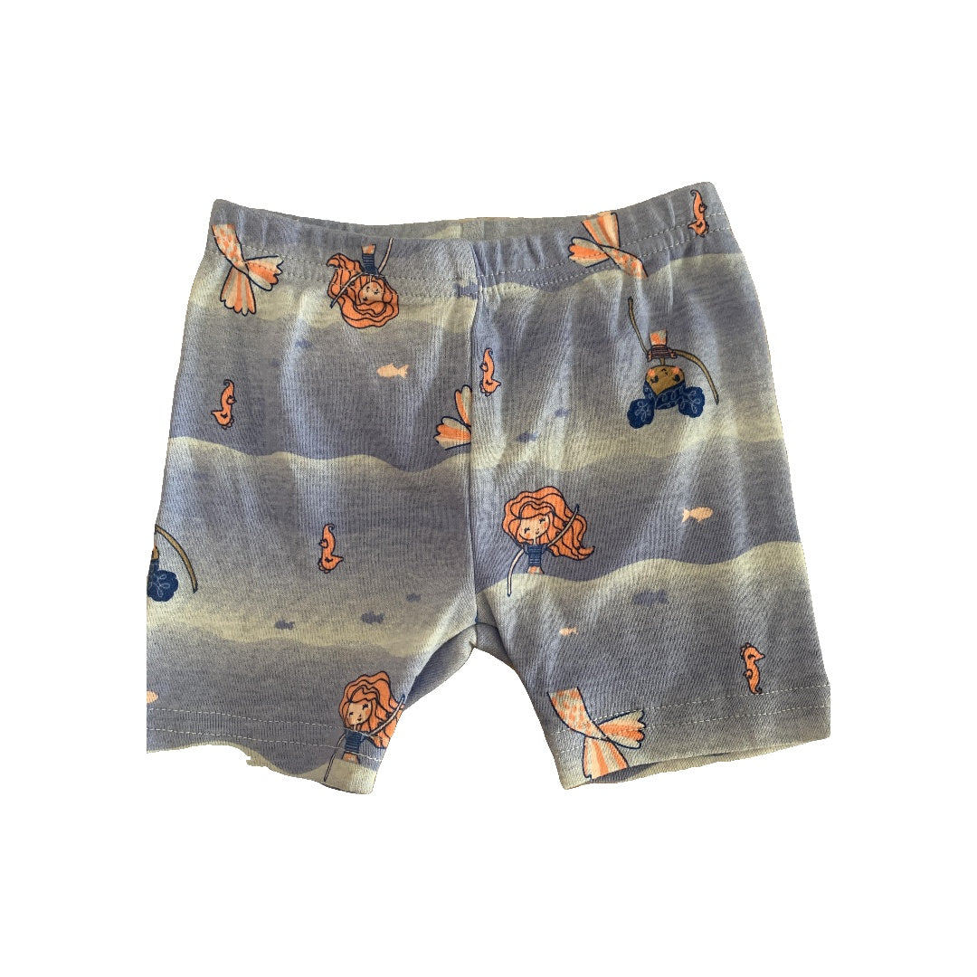 Just Born Girls Blue | Sea Animals Pajamas Size: 12M Blue | Sea Animals