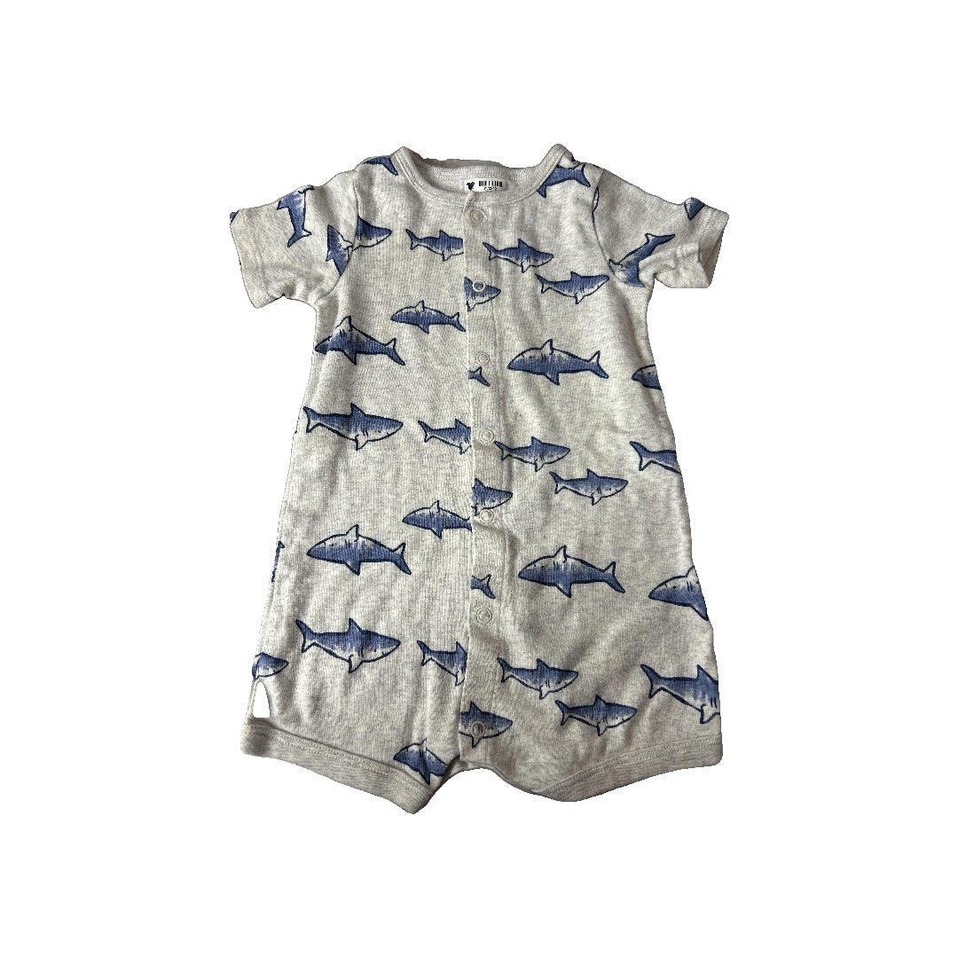 Unisex Blue | Sea Animals Romper Size: 12-18 months Blue | Sea Animals
