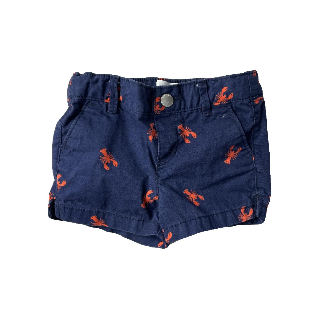 Old Navy Unisex Blue | Sea Animals Shorts Size: 18-24 months Blue | Sea Animals