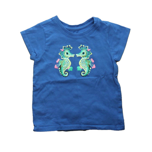 Tea Girls Blue | Seahorse T-Shirt Size: 3T