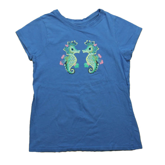 Tea Girls Blue Seahorse T-Shirt Size: 12 Years Blue Seahorse