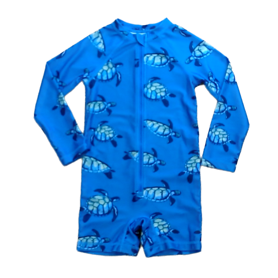 Tea Collection Unisex Blue | Seaturtles 1-piece Swimsuit Size: 4T Blue | Seaturtles