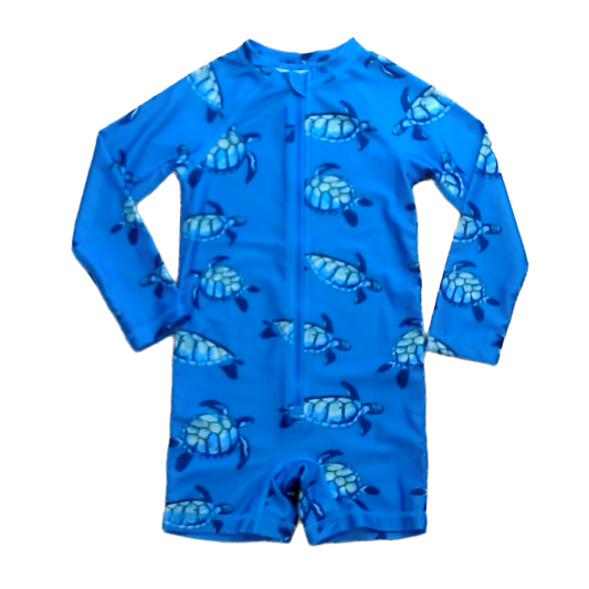 Tea Collection Unisex Blue | Seaturtles 1-piece Swimsuit Size: 4T Blue | Seaturtles