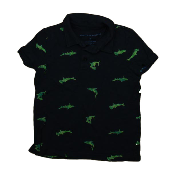 Rockets Of Awesome Boys Blue | Shark Polo Shirt Size: 5T