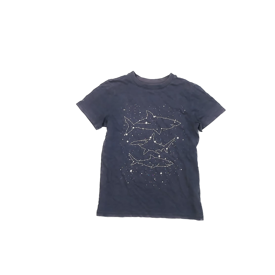Cat & Jack Boys Blue | Shark T-Shirt Size: M (8-10 Years) Blue | Shark