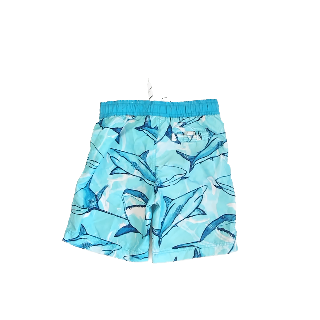 Children's Place Boys Blue | Sharks 1-piece Swimsuit Size: M (7/8) Blue | Sharks